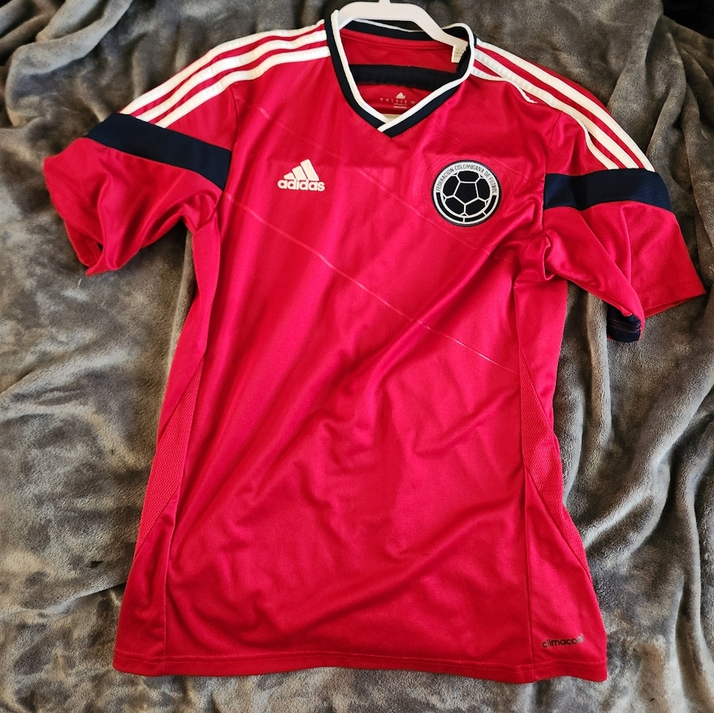 COLOMBIA NATIONAL TEAM 2014 ADIDAS AWAY INTERNATIONAL SOCCER JERSEY Mens